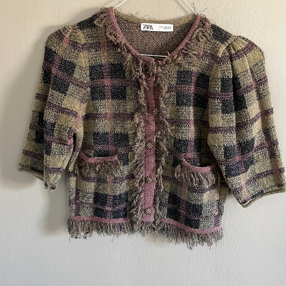 ZARA bloggers' favorite tweed knit top - Picture 2 of 9